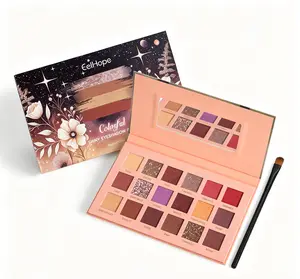 EELHOE Multi-functional Shimmer Eyeshadow Palette - Rich Versatile Selection, All-In-One, 18 Matte & Shimmer Shades Cream-to-Powder Formula Long-Lasting Makeup Palette for Daily, Travel-Friendly (0.63oz) glam look