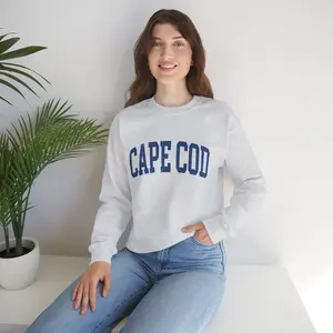 Cape Cod Arched Text Sweatshirt | Crewneck