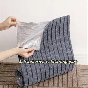 Self-Adhesive Carpet Roll, Cut-To-Fit, Bathroom Mat, Pet Pad, Staircase Mat, Door Mat, Floor Mat, Home Use, Office Universal, Casual Style, Non Slip Rugs