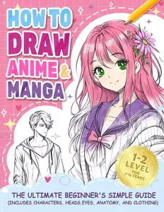 How to Draw Anime Manga: The Ultimate Beginner's Simple Guide (Includes Characters, Heads, Eyes, Anatomy, and Clothes)