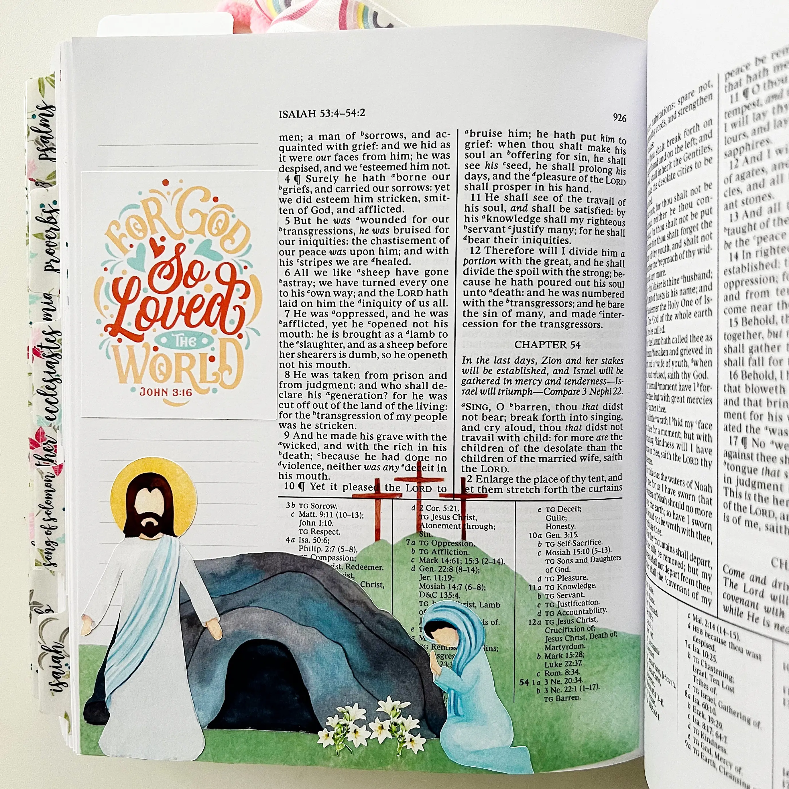 "He is Risen" Easter Scripture Sticker Sheets for Bible Journaling
