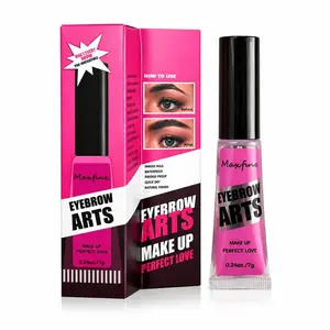 Eyebrow Styling Gel Transparent Colorless Water Resistant Sweat Resistant 24 Hour Hold Natural 3D Texture Precision Brush No Caking Quick Dry Beginner Friendly Cruelty Free