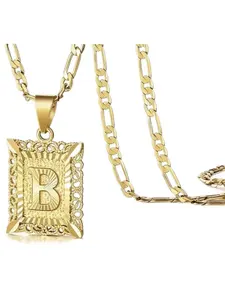 Letter A-Z Pendant Necklace for Women & Men, Punk Style Jewelry, Party & Daily Wear, Trendy All-Match Accessory, Perfect Birthday Gift #fyp #jewelrylover #tewiky #viralvideo #initial