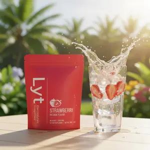 Lyt Hydration Creatine Monohydrate Electrolyte Supplement - Strawberry Flavor, 5g Creatine, 30 Servings, Low Calorie, Natural Ingredients