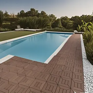 Plastic Interlocking Deck Tiles,44 PCS,12"x12"(30 x 30cm) Waterproof Outdoor Flooring All Weather Use, Patio Floor Decking Tiles for Porch Poolside