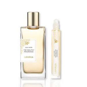 Lavanila Pure Vanilla Duo Gift Set for Women, 1.7 oz Eau de Parfum + Travel Size Rollerball, Clean Vegan Vanilla Perfume with Madagascar Vanilla & Tonka Bean, Long-Lasting Natural Fragrance, Mother's Day Birthday Gift Set, 2 Piece Value Bundle