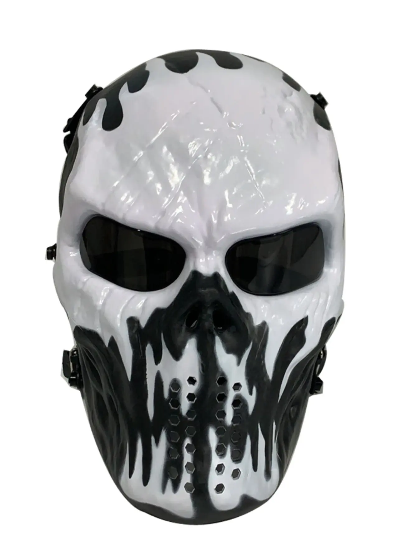 Halloween Skull Mask Design Cosplay Game Face Mask Film Shooting Equipment, Mischief Prank Funny Novelty Trick, Solid Pattern, All Seasons
