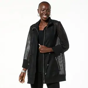 MarlaWynne  WynneLayers FlatterFIT Mesh Knit Jacket