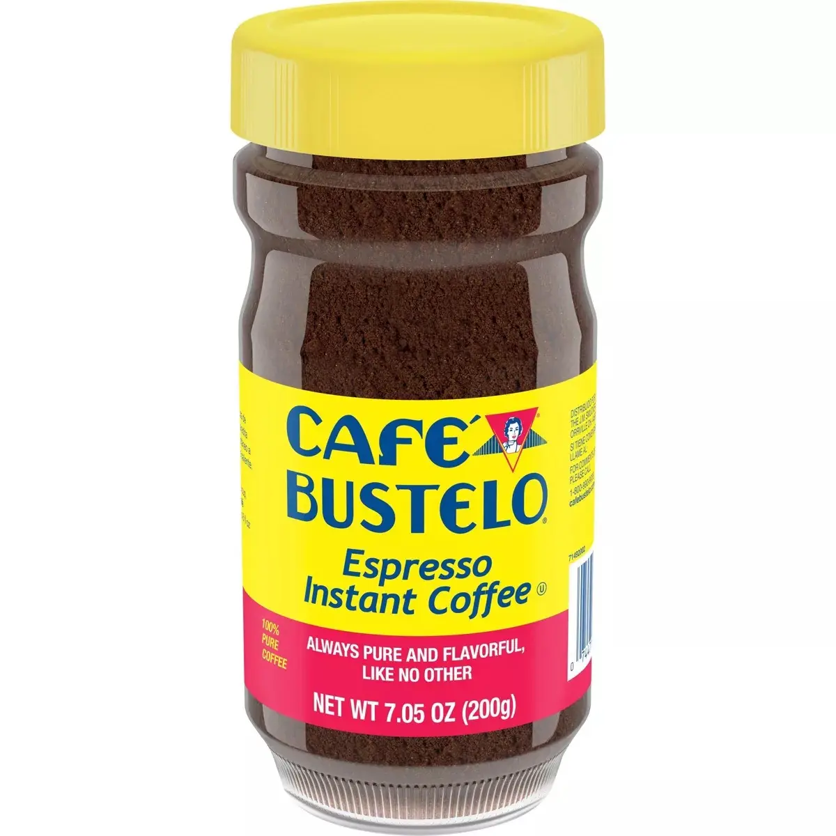 Cafe Bustelo Instant Espresso Coffee Dark Roast Strong Caffeine Boost 7.05 oz Cafe Bustelo Instant Espresso Coffee Dark Roast Strong Caffeine Boost 7.05 oz