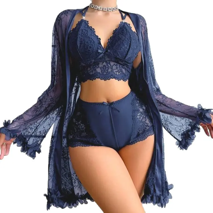 Women's WB New Sexy Lingerie Sleepwear Summer Lace Lingerie Robe Gown Coat Loungewear Sexy Set Adult Women's WB New Sexy Lingerie Sleepwear Summer Lace Lingerie Robe Gown Coat Loungewear Sexy Set Adult