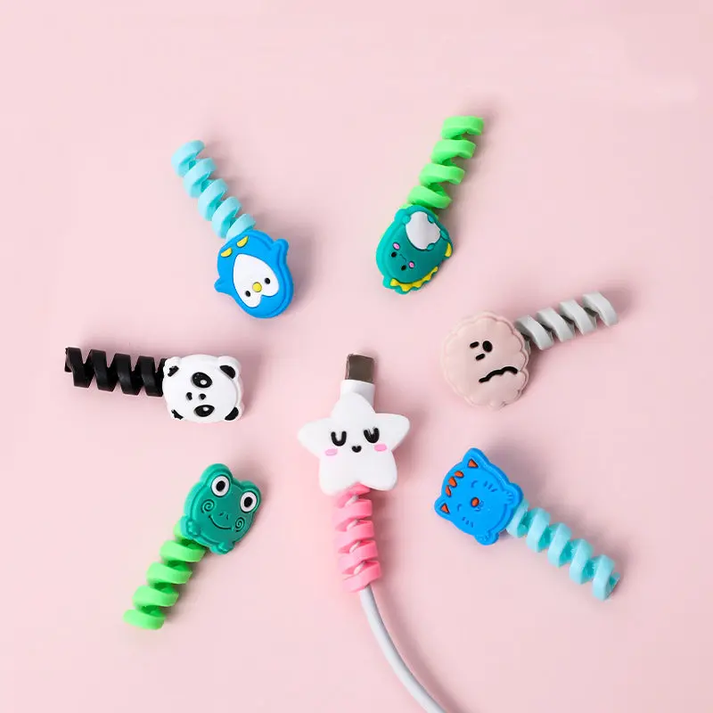 Silicone Spiral Cable Protector & Cord Winder