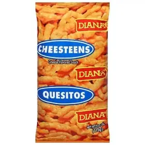 3 QUESITOS /CHEESETEENS CHEESE FLAVORED SNACK DIANA 115g FROM GUATEMALA