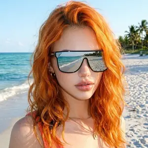 SeenSoul Sunglasses Mirrored Polarized Fit Oversize Vintage Glasses for Women Men Driving UV400 Protection Trendy Large Square Oversized Sun Glasses Ultimate Face Hack Retro oversized Aviasor Bigstyle simple