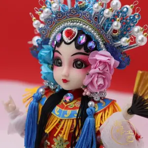 Chinese style opera dolls, Peking Opera dolls, ornaments, Huadan characters, characteristics, Guochao small gifts, exquisite, stylish and tasteful, traditional furniture, hotel leisure, multi-scene decorations, handicrafts