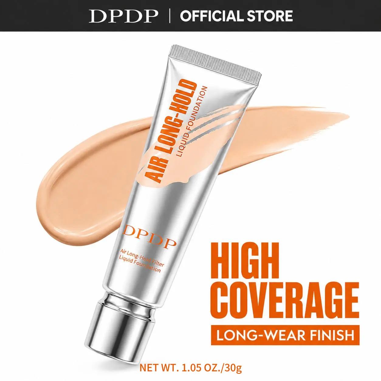 【DPDP Official】 Lightweight AIR HOLD Powder Foundation(1.05 OZ./30g) - Hydrating, Flawless Coverage Cosmetic with Moisture, Long-Wear Finish, Evens Skin Tone for Oily Skin Makeup, Even Skin Tone