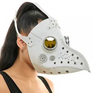 Steampunk Plague Doctor Mask, Long Nose Bird Beek Costume Masquerade Party Masks For Halloween