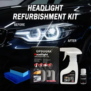 Automotive Headlamp Restoration Fluid Oxidized and Yellowed Automotive Headlamps Blurring Enhanced Crystallization Coating Refurbisher Headlight Polishing Agent Scratch Repair
