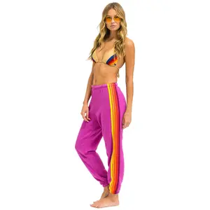 5 STRIPE SWEATPANTS - MAGENTA // ORANGE // YELLOW