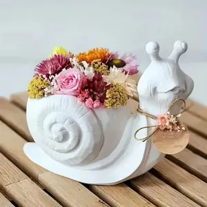 3D Snail Silicone Mold for Resin, Concrete & Cement, Large Flower Pot Vase Candle Casting Tool, DIY Craft Supplies for Home Decor