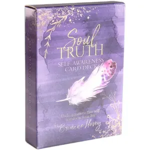 New Soul Truth Self-Awareness Card Deck, English Oracle Cards, Spiritual Guidance Tool, Ideal for Meditation & Reflection