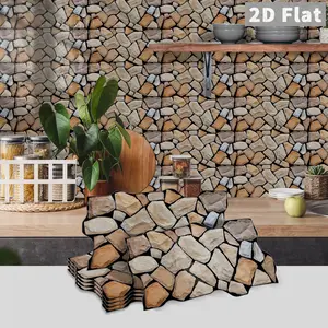 18/36pcs Modern Minimalist Stone Patterned Wallpaper, Self Adhesive Stickers With Stone Patterns, Easy To Clean And Mold Resistant, Suitable For Cabinets, Bathrooms, Bedrooms