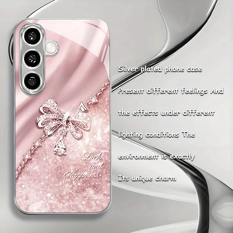 High-End Trendy Gradual Change Diamond Pendant Phone Case - Protective Cover for Samsung Galaxy S20-S25 Plus, A05-A06, A14-A16, A24-A26, A34-A36, A54-A56 - Smartphone Casing, Accessories, Protection