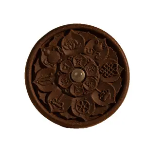 Lotus Six-Syllable Mantra Incense Pendant Career Wealth Safety Amulet Home Ornament