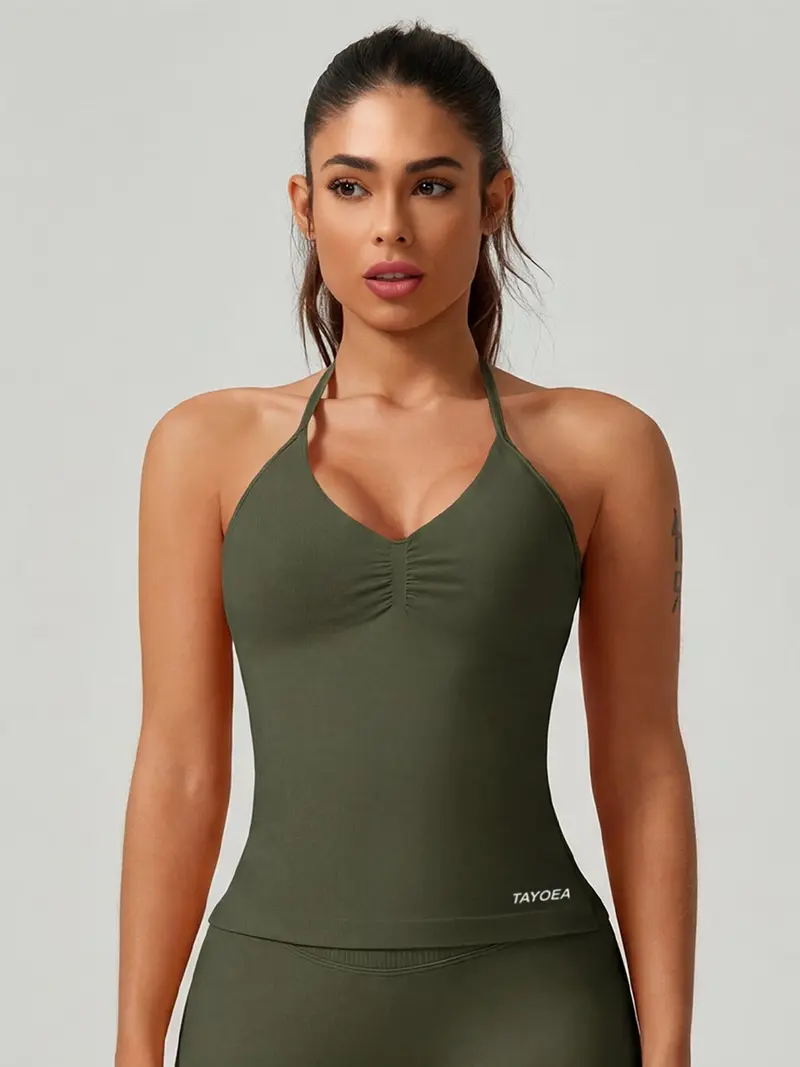 yoga halter top - TikTok Shop