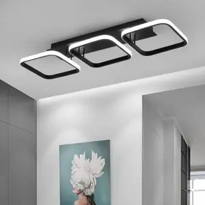 Creative Modern LED Ceiling Light Fixture, Suitable for Living Room, Kitchen, Bedroom, Hallway, Model Xinghao, Pl230 Clx025 Pl049