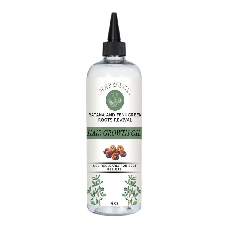 Batana & Fenugreek Root Revival Growth Oil 4 oz - Nourishing Oil for Scalp Nourishment, Strengthens Hair Follicles, Supports Healthy Hair - Haircare Lightweight Moisturizing Moisturizer Hydrate