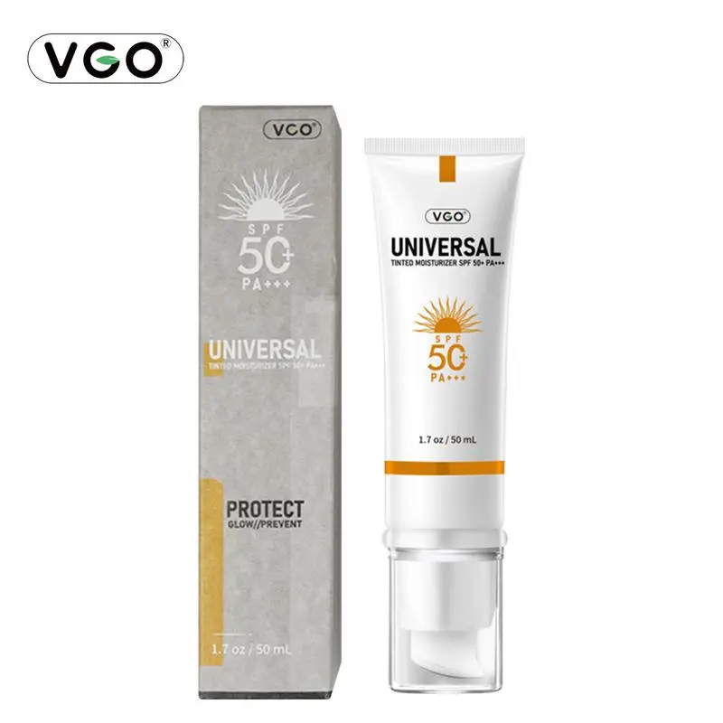 VGO Buy one and get one free   Sunscreen SPF 50/PA+++ 48g UV protection lightweight moisture-A2 Cream Facial Moisturizing Skincare