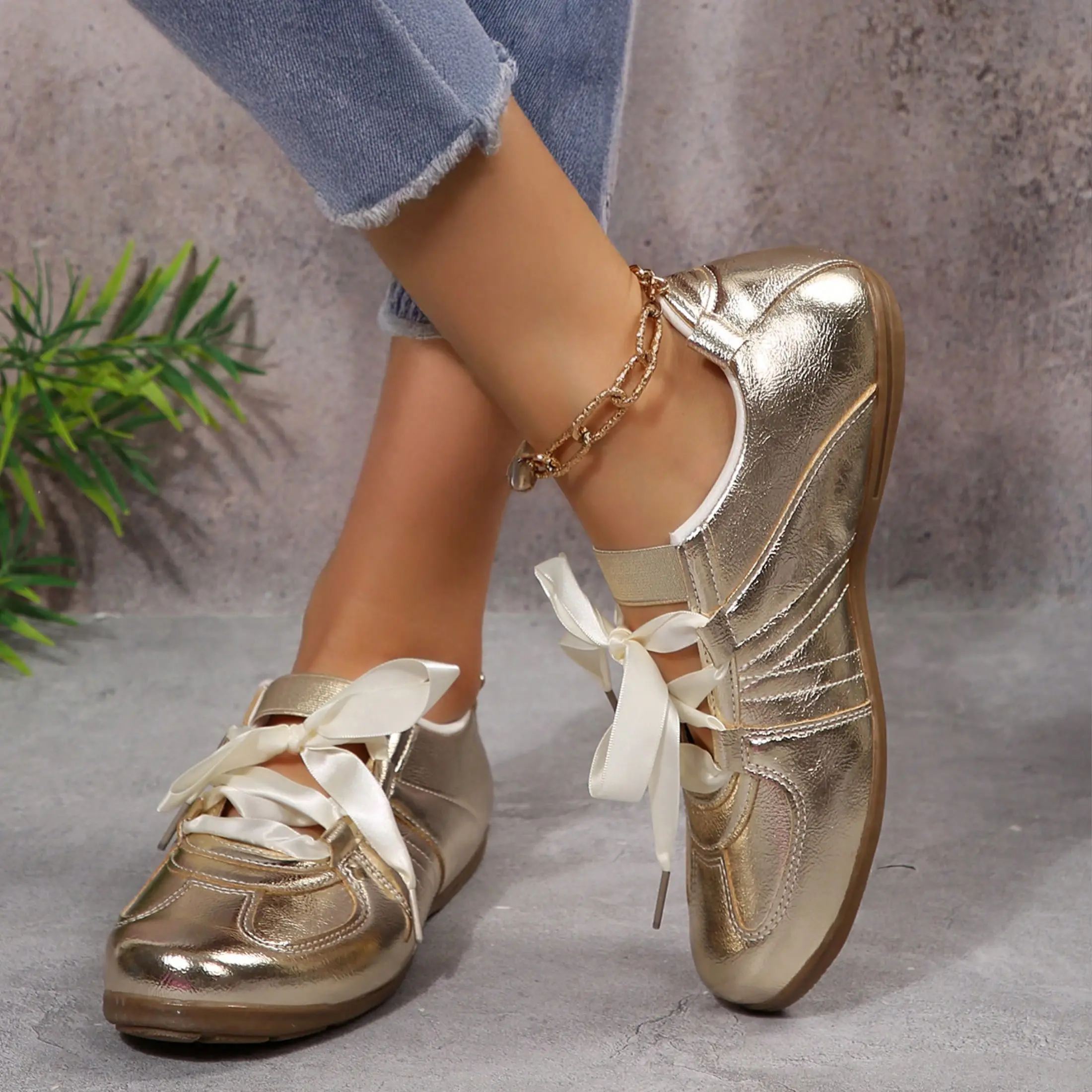 Women's Elastic Drawstring Ballet Dance Shoes Ballerina Shoes for Training Practice with Non Slip Sole Balletcore Shoes Dancing Shoes