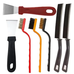 7Pcs Hard Bristle Crevice Gap Cleaning Brushes,Multi Small Corner Cleaning Brush Set Tool for Crevice,Windows Groove,Tiles,Faucet,Bathroom Kitchen