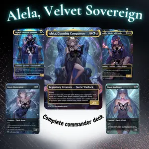 Alela, Lelvet Sovereign | EDH Commander 100 Card Deck + Tokens | Custom MTG Proxy