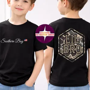 YOUTH & ADULT LIL bro shirt, country boy clothing, toddler boy stuff, toddler boy clothes, gift for son, family matching shirt
