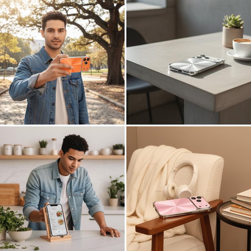 Quad-corner Drop-proof CD-texture Case for iPhone 17Promax