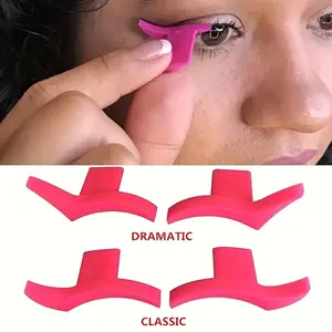 1 Pair Eyeliner Stamp Eyeshadow Stencil Models Wing Style Eye Liner Stamp Makeup Template Shaper Beauty Tool Accessories, Classic Style or Dramatic Style, Cosmetic Makeup Tool