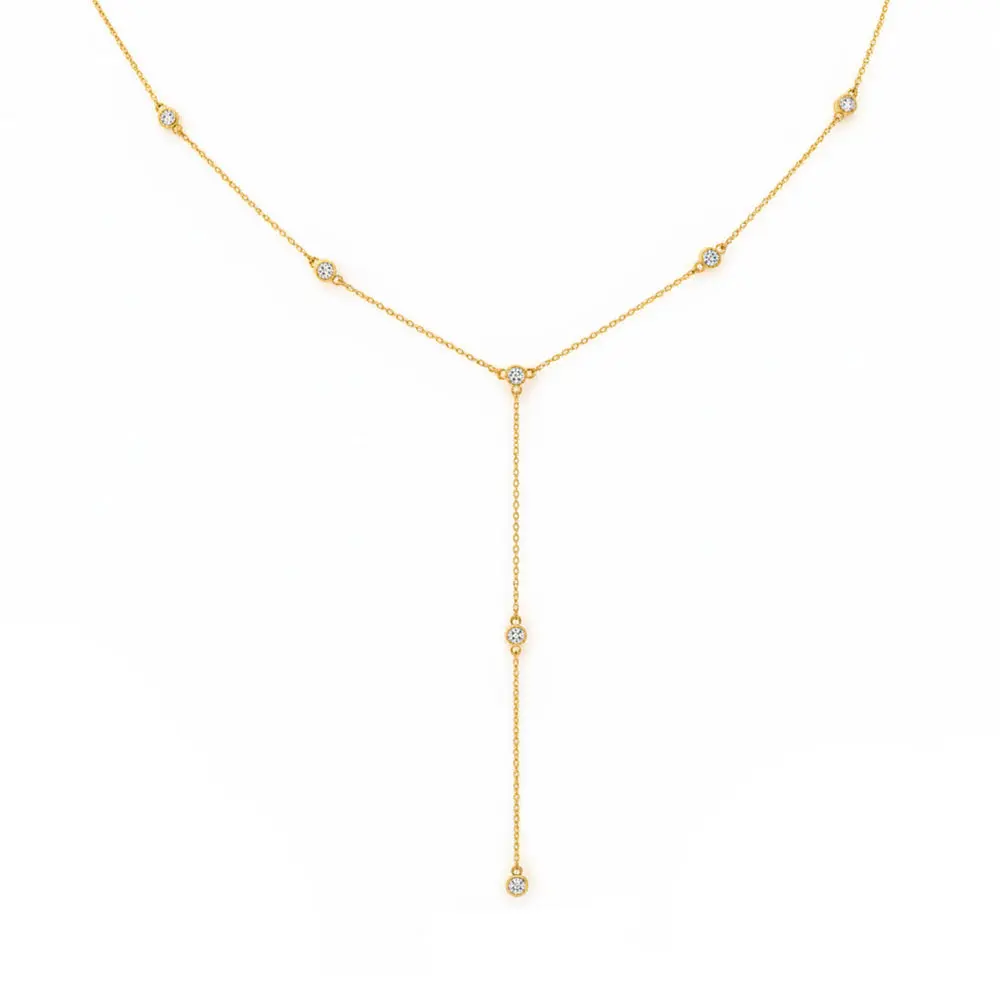 .33ct 14K Yellow Gold Lab Grown Diamond Necklace 18"