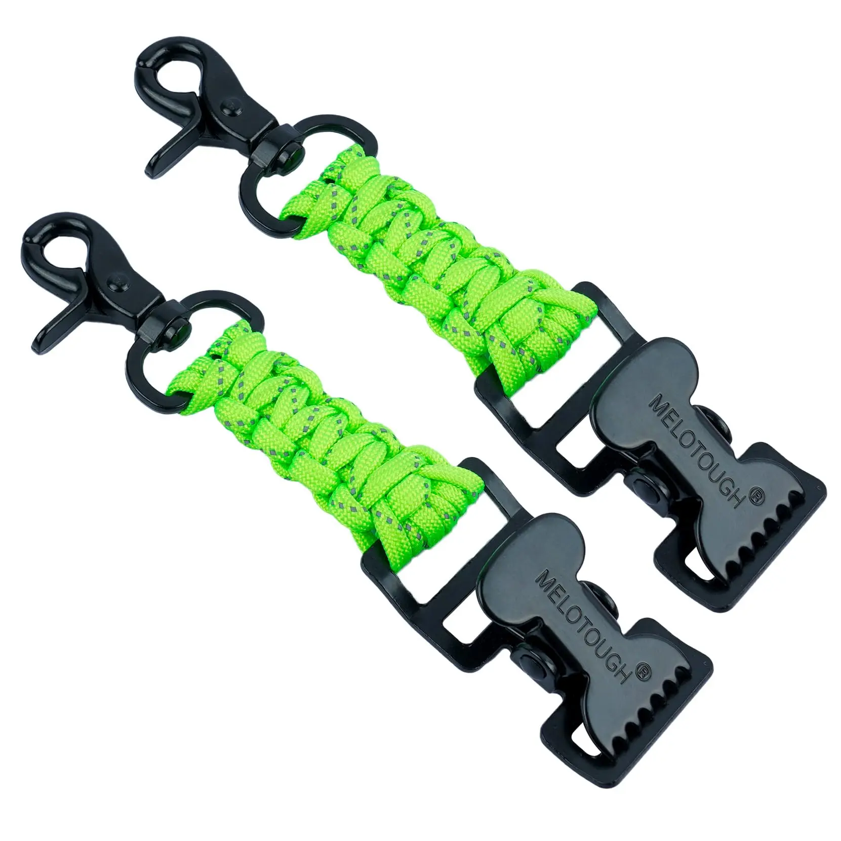 MELOTOUGH Tactical Glove Clip Holder - Backpack-Ready, Belt-Ready Clip with Paracord Strength, Rust-Safe Metal for Tactical Backpacks, Tool Belts