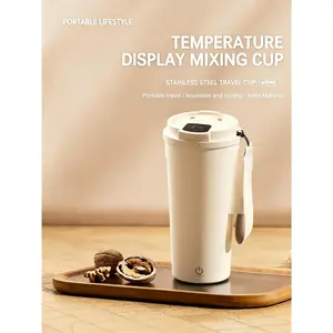 2026 Food Grade Electric Mixer Water Bottle USB Charging Double Straw Automatic Blender Cup for Coffee Soy Milk Portable Fitness Drinkware