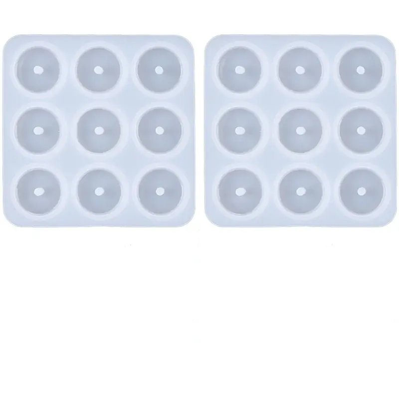 Corner Square Silicone Molds | Reusable DIY Craft Molds for Jewelry Making - Epoxy Resin, Polymer Clay & Glue Molds for Keychains, Pendants, Charms, Bracelets & Necklace Beads, Diy Jewelry Accessories