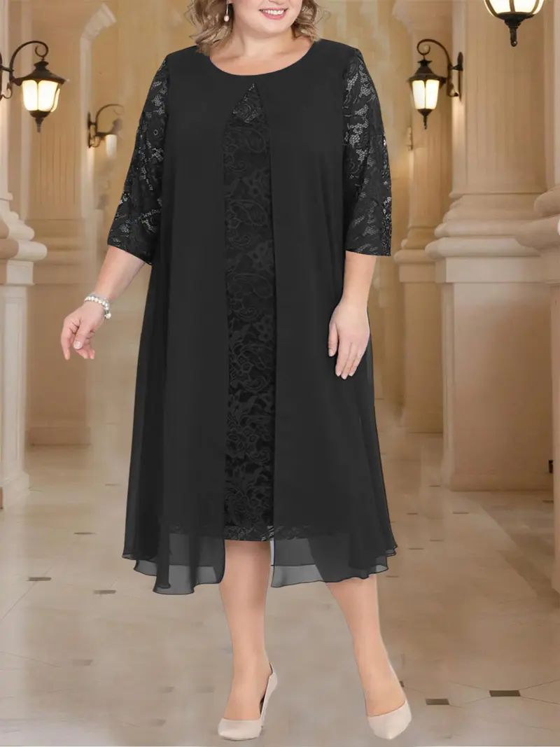 plus size chiffon dresses