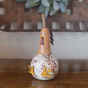 Hand-Crafted Gourd - Hattie Hen - Extra Small - Animal Decor