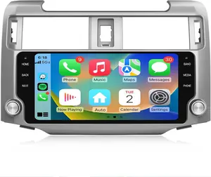 8Core 10.33 Inch 4+64G Car Radio for Toyota 4Runner 2010-2019 for JBL,Wireless CarPlay Android Auto,Android 13 IPS Screen Radio GPS 48-EQ BT DSP SWC Mic Backup Camera,Silver