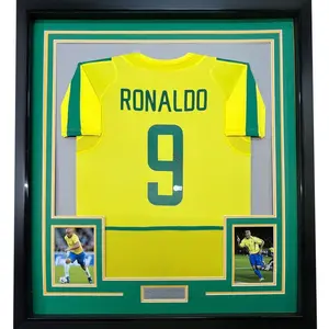 No Framed Ronaldo Nazario Soccer Jersey Beckett BAS COA