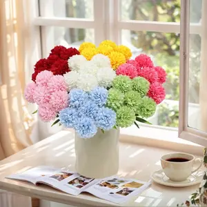 18-Piece Artificial Mixed Flower Bouquet Set, Realistic Sunflower Violet Chrysanthemum Combination, Vase Included, Perfect for Home Decor Accessory & Weddings