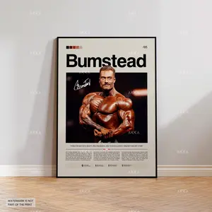 Chris Bumstead Poster, Cbum Wall Art, Mister Olympia Print, Bodybuilding Gym Décor