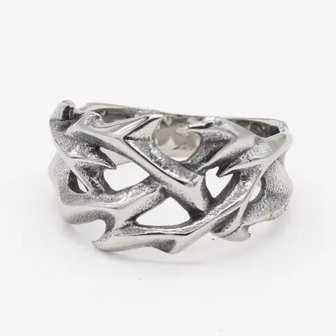 Fashion Hollow Out Design Stainless Steel Ring, Metal Ring, Elegant Casual Ring, Party Accessories for Both Men & Women, Casual Jewelry for Party, Daily Clothing Decor, Trendy All-match & Exquisite Jewelry for Birthday Gift