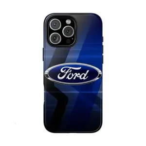 Ford Racing Logo Waterproof Phone Case – Gift For Man, Lovers Car Speed TPU Hard Tough Cover Suitable for iPhone 17-11 Pro Max/Plus and  Samsung Galaxy S23-25