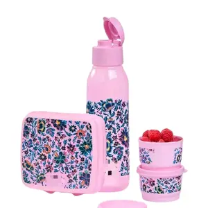 Tupperware Floral Lunch Set